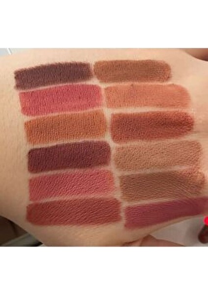 Dudak Kalemi Matte Color Lipstick Jumbo Kalın Kalem Ruj Waterproof 12LI Set fiyatları