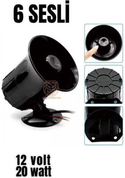 Alarm Sireni 6 Değişik Sesli