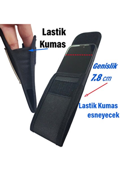 Kemere Takılan Telefon Kılıfı Cırtlı Telefon Bel Çantası Lastikli fiyatları