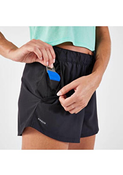 Kiprun Kadın Şort - Koşu/arazi Koşusu - Siyah - Kıprun Run 500 Dry fırsatları