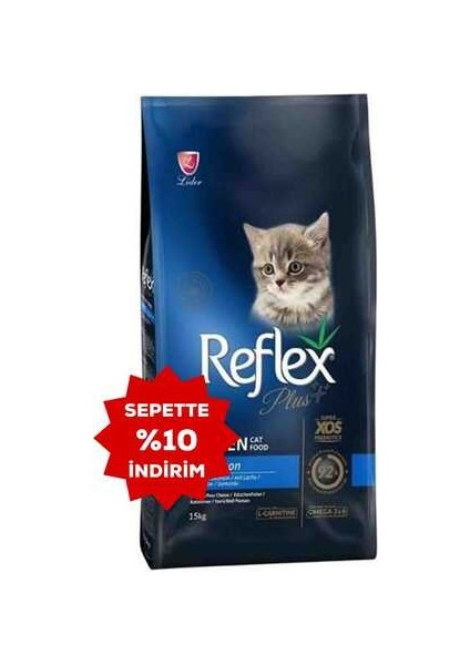 Plus Somonlu ve Pirinçli Yavru Kedi Maması 15KG