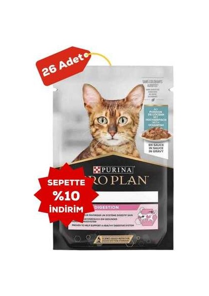 Delicate Okyanus Balıklı Yetişkin Kedi Konservesi 26X85GR 26LI