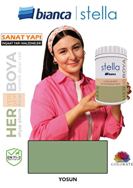 Stella Su Bazlı Boya Fayans-Mermer-Tezgah-Kapı-Dolap-Iç Cephe-Dönüşüm-Mutfak-Banyo-Plastik-Ahşap