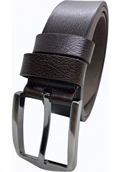 Siyah Kahverengi Hakiki Deri Kemer Erkekler İçin Şık Tasarım 2'li Set fiyatları