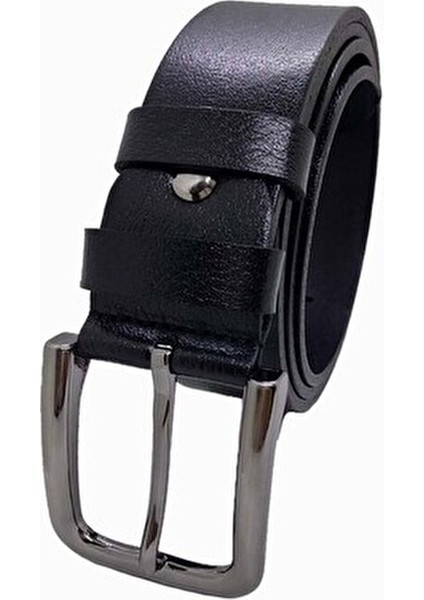Siyah Kahverengi Hakiki Deri Kemer Erkekler İçin Şık Tasarım 2'li Set modelleri