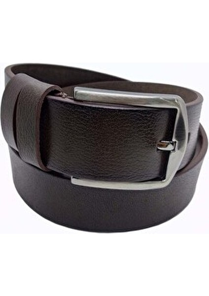 Siyah Kahverengi Hakiki Deri Kemer Erkekler İçin Şık Tasarım 2'li Set indirimleri