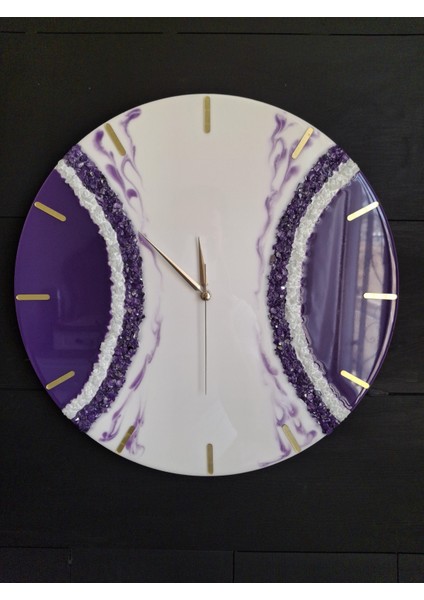 Duvar Saati-40 Cm-Modern Dekoratif Duvar Saati-Epoksi Duvar Saati-El Yapımı-6 Farklı Renk Seçeneği fırsatları