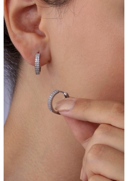 Içift Sıra Tamtur Gümüş Kadın Küpe fiyatları