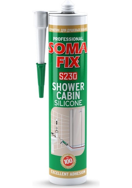 S230 Duşakabin Silikonu Şeffaf 280ML 320GR