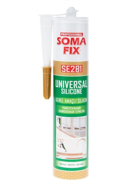 Genel Amaçlı Silikon Beyaz Somafix SE281 280GR