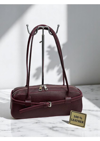 Kadın Tasarım Model Gerçek Deri Omuz Çantası RY411