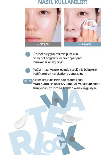 Yağ Kontrolü Sağlayan, Güneş Koruyucu, Ton Eşitleyici A'pıeu Waterlock Finisher Uv Tone-Up Velvet indirimleri