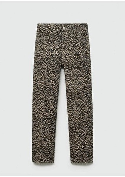 Leopar Düz Kesim Jean modelleri