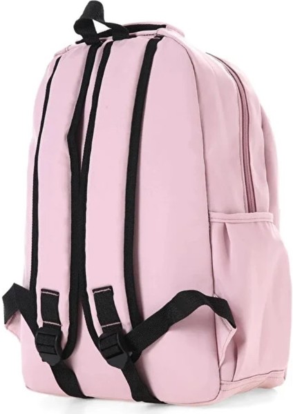 Öğrenci Sırt Okul Çantası Basit Kore Tarzı Kadın Seyahat Çantası Yumuşak Su Geçirmez Kumaş Pembe indirimleri