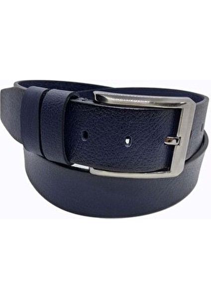 Deri 2’li Siyah Lacivert Kemer