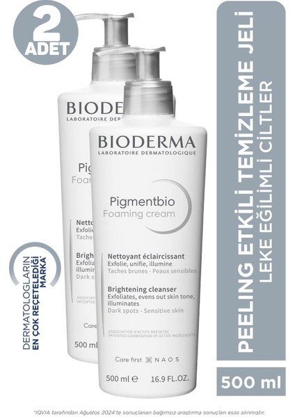Asfstore Bioderma Pigmentbio Foaming Cream 500 ml 2 Adet