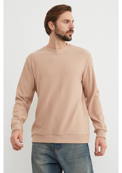 Basic Fitilli Bisiklet Yaka Sweatshirt fiyatları