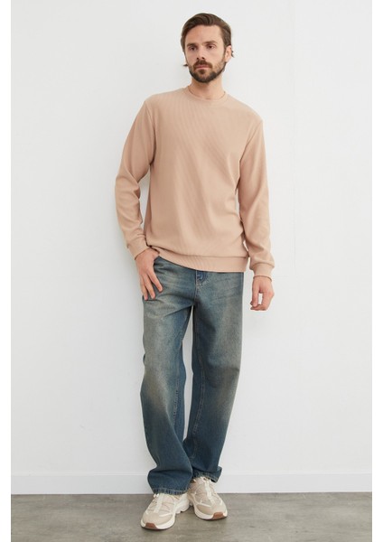 Basic Fitilli Bisiklet Yaka Sweatshirt modelleri