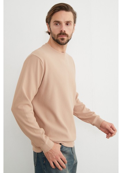 Basic Fitilli Bisiklet Yaka Sweatshirt fırsatları