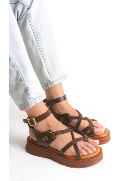 Günlük Kadın Hakiki Deri Sandalet modelleri