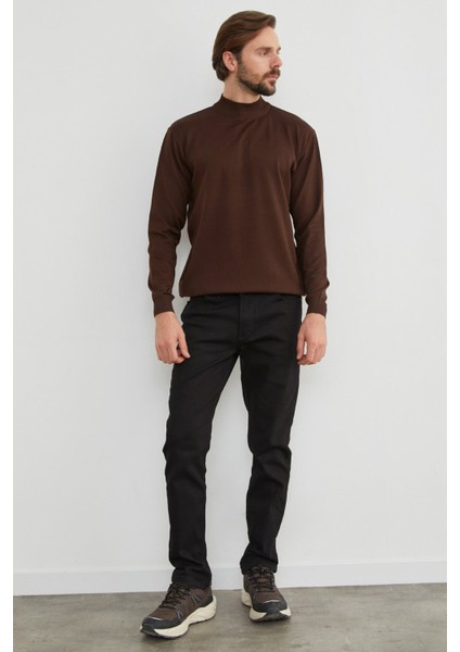 Basic Dik Yaka Triko Kazak