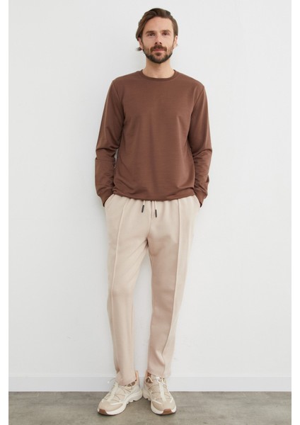 Beli Bağlamalı Çimalı Jogger Pantolon