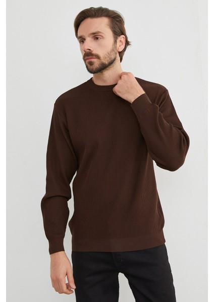 Basic Bisiklet Yaka Triko Kazak