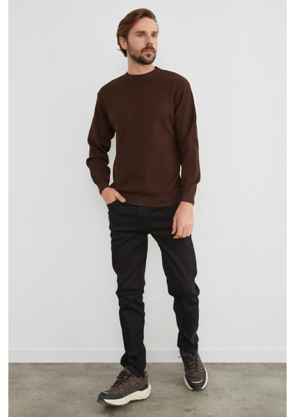 Basic Bisiklet Yaka Triko Kazak indirimleri