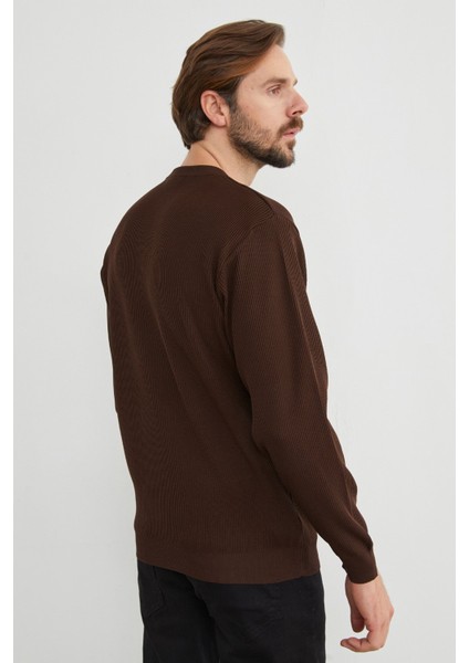 Basic Bisiklet Yaka Triko Kazak