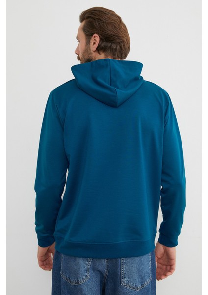 Look Beautıful Yazı Baskılı Kapüşonlu Sweatshirt