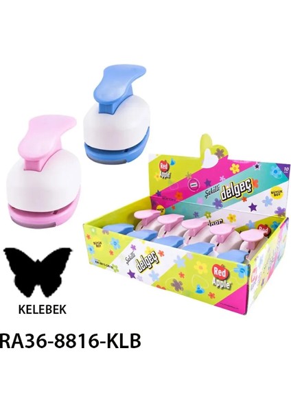 Büyük Boy Şekilli Delgeç Şekilgeç 1.5'' (3.8 Cm.) Kelebek