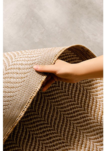 Leke Tutmaz Iç Dış Mekan Bej Renk Balıksırtı Halı Kilim fiyatları