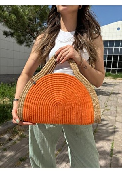 Mia Hasır Jüt Clutch Çanta fırsatları