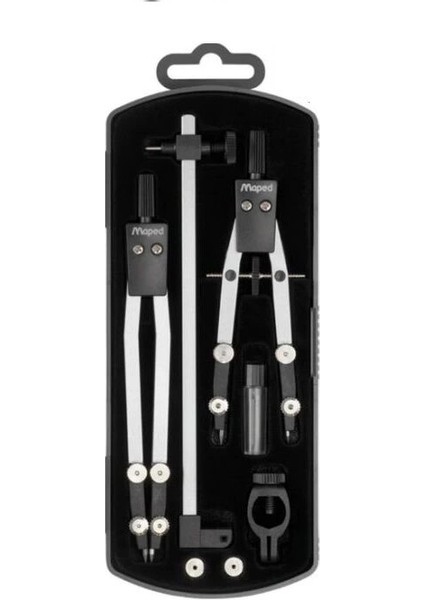 Uzatma Ayaklı Hassas Ayarlı Metal Pergel Seti