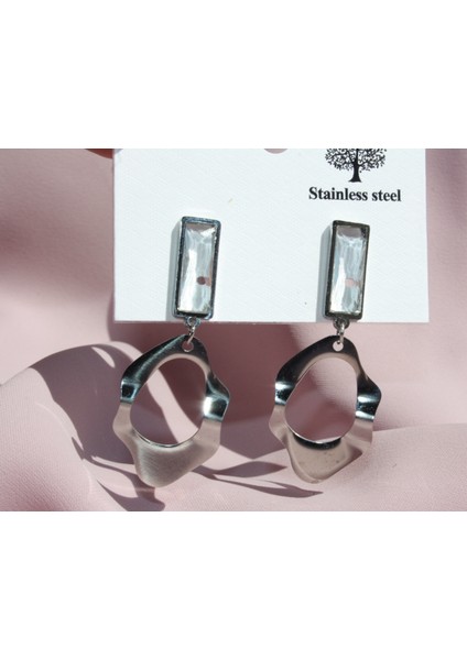 Taş Detaylı Damla Küpe fiyatları