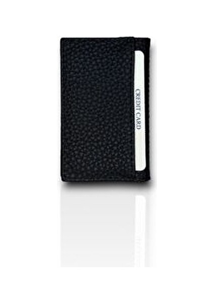 Vegan Kartlık Minimalist Tasarım Şeffaf Kimlik Cepli Erkek Kredi Kartlık ve Cüzdan