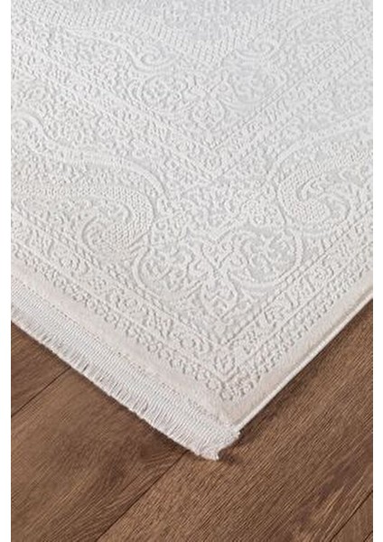 Bienal Vl Saçaklı Modern Dokuma Halı,yüksek Kalite Oturma Odası,salon,mutfak Halısı 8654 Krem modelleri