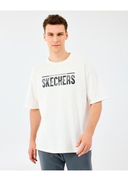 M Heavy Fabric T-Shirt Erkek Beyaz Tshirt S2520120-3855