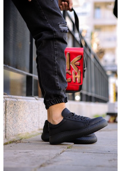 Felibord Bağcıklı Basic Erkek Sneaker Beyaz Siyah modelleri