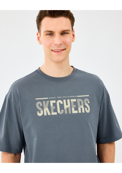 M Heavy Fabric T-Shirt Erkek Gri Tshirt S2520120-3998 fırsatları