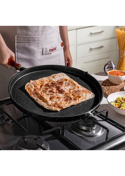 Flower Alüminyum Döküm Gözleme Tavası 36 cm