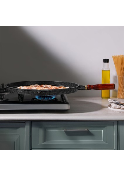 Flower Alüminyum Döküm Gözleme Tavası 36 cm modelleri