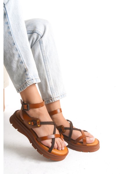 Günlük Kadın Hakiki Deri Sandalet modelleri