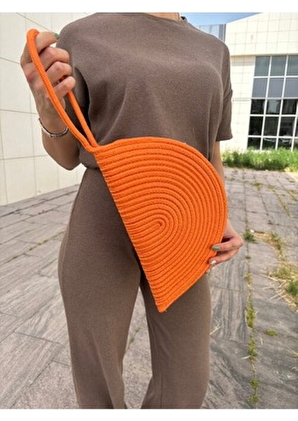 Moss Fermuarlı Clutch Çanta Hasır Malzeme ile Şık ve Modern Tasarım modelleri