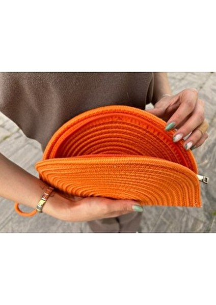 Moss Fermuarlı Clutch Çanta Hasır Malzeme ile Şık ve Modern Tasarım indirimleri