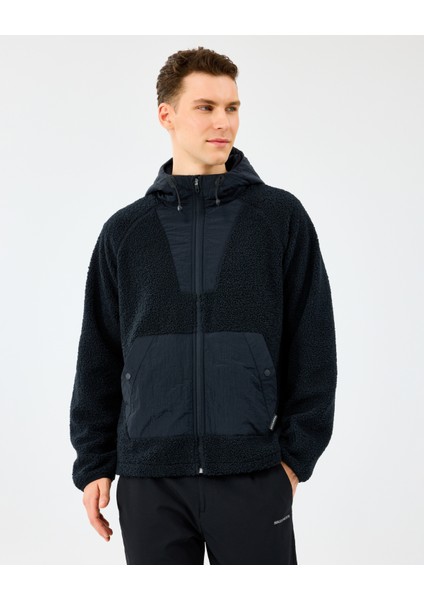 M Comfort Hoodie Sherpa Jacket Erkek Siyah Mont S2520131-3817