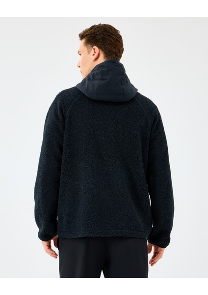 M Comfort Hoodie Sherpa Jacket Erkek Siyah Mont S2520131-3817 modelleri