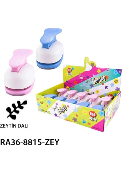 Büyük Boy Şekilli Delgeç Şekilgeç 1.5'' (3.8 Cm.) Zeytin Dalı