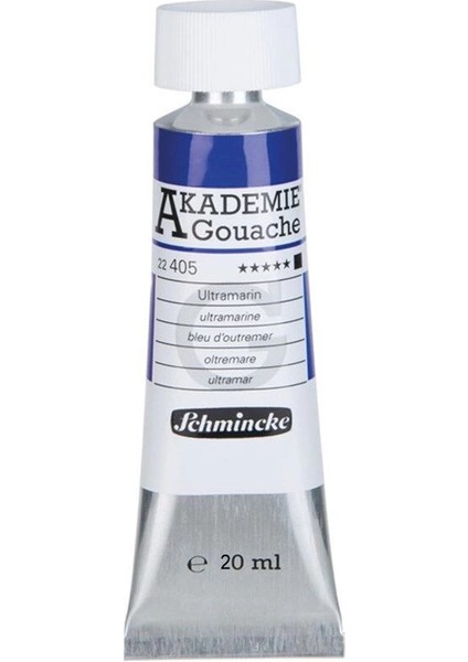 Akademie Guaj Boya 20 Ml. 405 Ultramarine