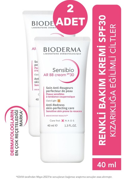 Asfstore Bioderma Sensibio Ar Bb Cream 40 ml 2 Adet